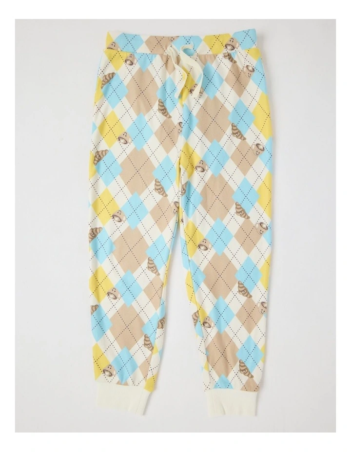 PJ Club Cosy Knit Babyccino Pyjama in Multicolour image 4