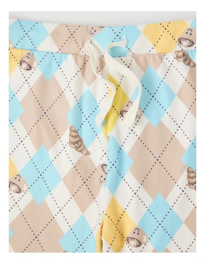 PJ Club Cosy Knit Babyccino Pyjama in Multicolour image 6