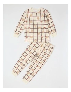 PJ Club Cosy Knit Pyjama Bunny Pyjama in Cream