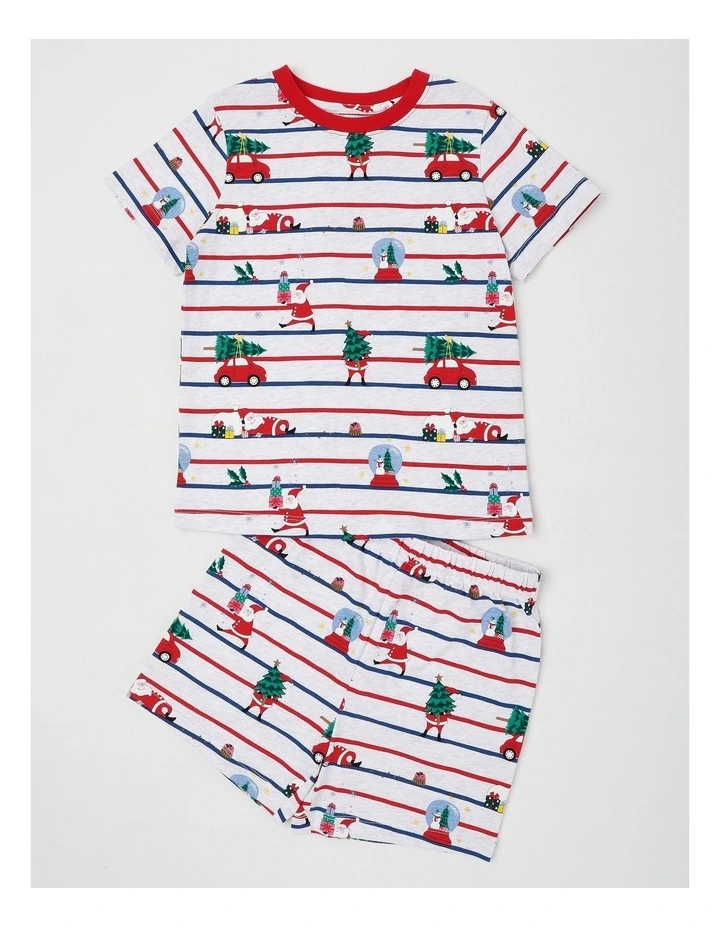 Myer Giftorium Santa Stripe Pyjama in Assorted image 1