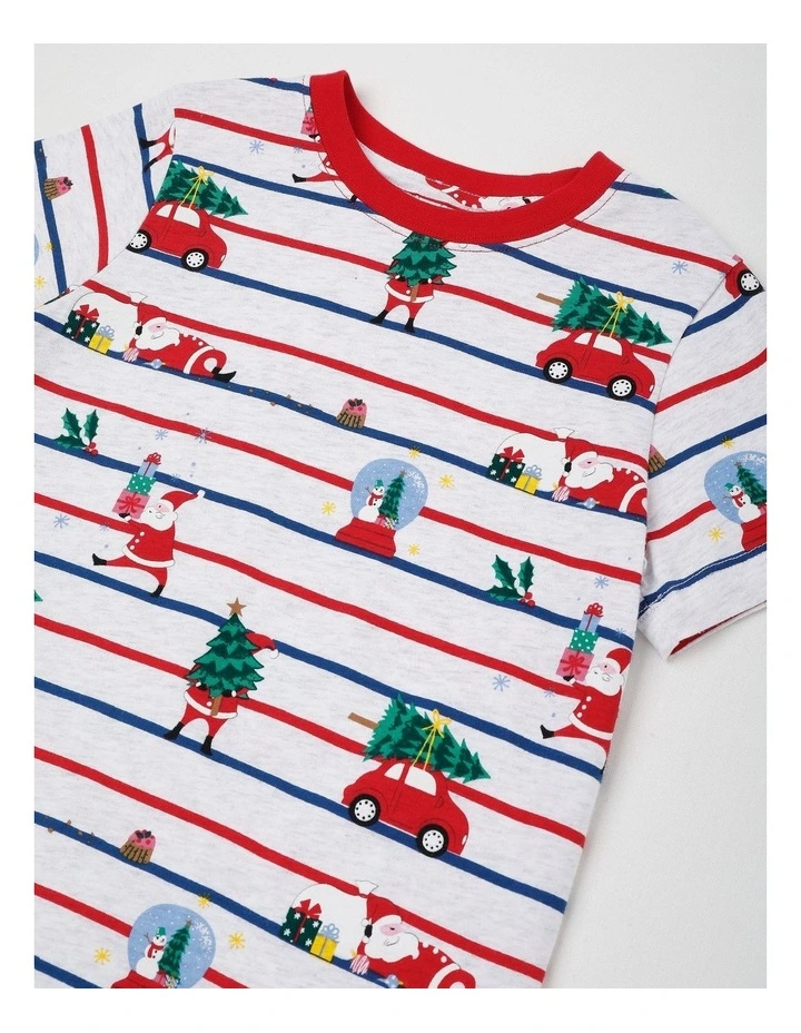 Myer Giftorium Santa Stripe Pyjama in Assorted image 2