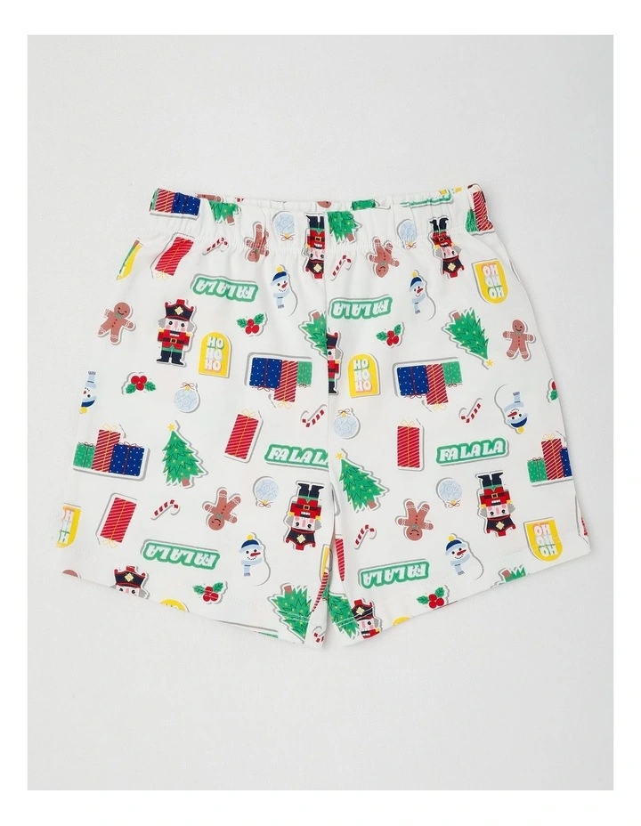 Myer Giftorium Christmas Stickers Pyjama in Assorted image 5