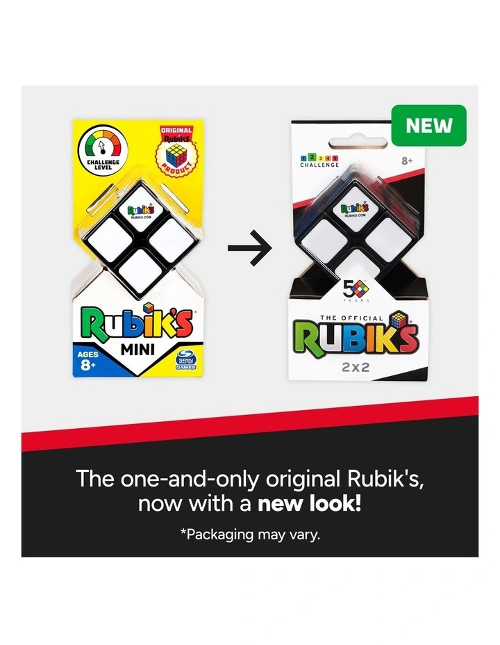 Mini Original 2x2 Rubik's Cube 3D Puzzle Fidget Cube image 5