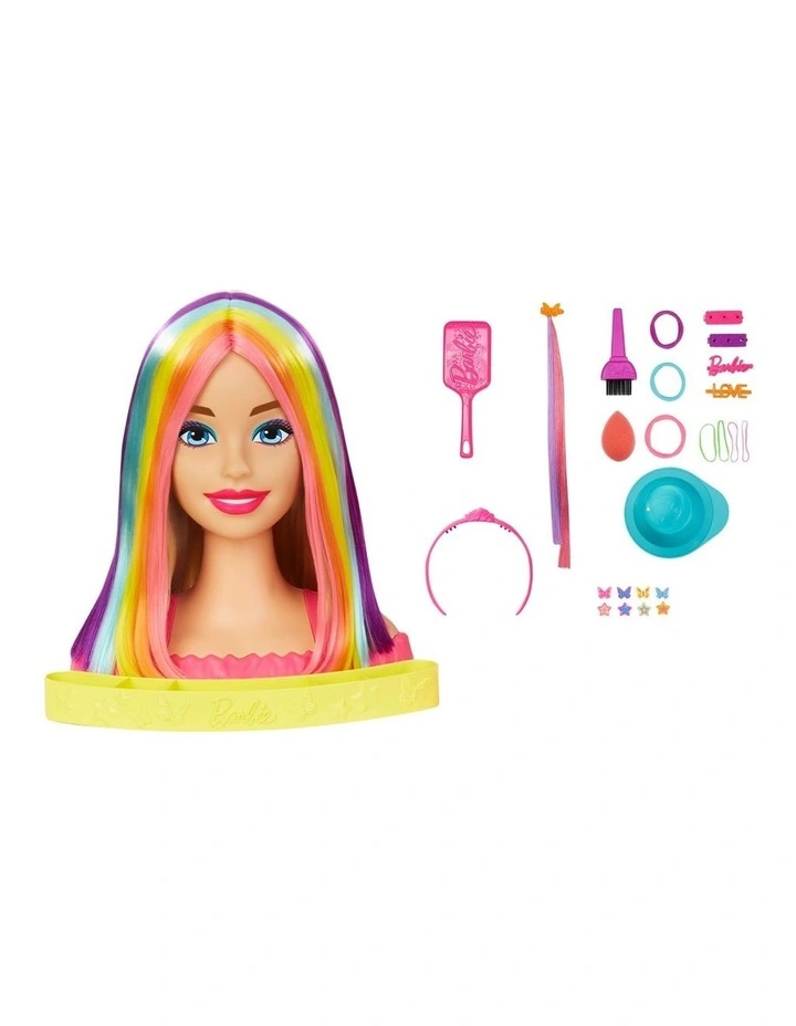 Barbie Deluxe Styling Head With Color Reveal Accessories | MYER