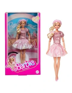The Movie Margot Robbie As Barbie Wearing Pink Blouse & Skirt Set Doll
