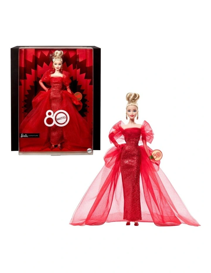 Barbie Signature Mattel 80th Anniversary Barbie Blonde Hair Doll image 1