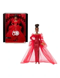 Barbie Signature Mattel 80th Anniversary Barbie Brunette Hair Doll