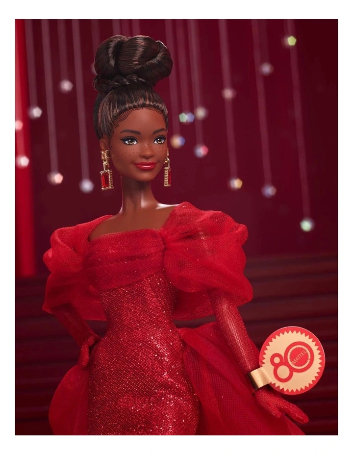 Barbie Signature Mattel 80th Anniversary Barbie Brunette Hair Doll image 2