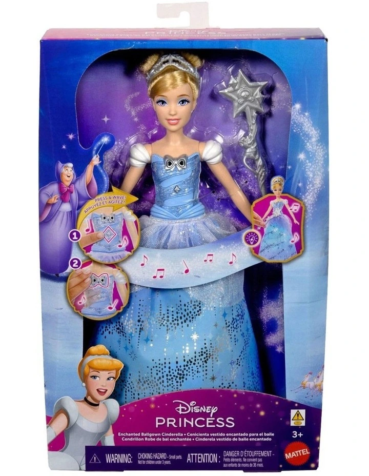 Disney Princess Enchanted Ballgown Cinderella Fashion Doll image 1