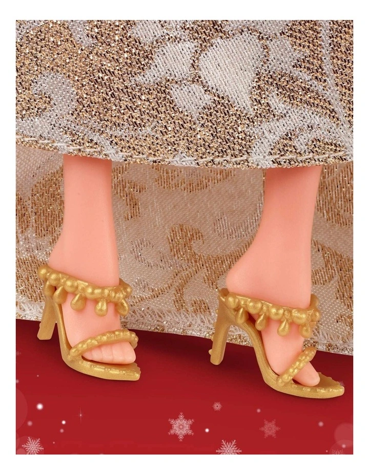 2025 Holiday Barbie Blonde with Silver & Gold Gown Doll image 4
