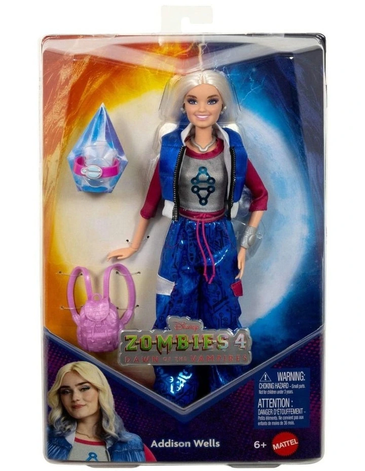 Disney Zombies 4: Dawn of the Vampires Addison Wells Doll & Accessories image 1