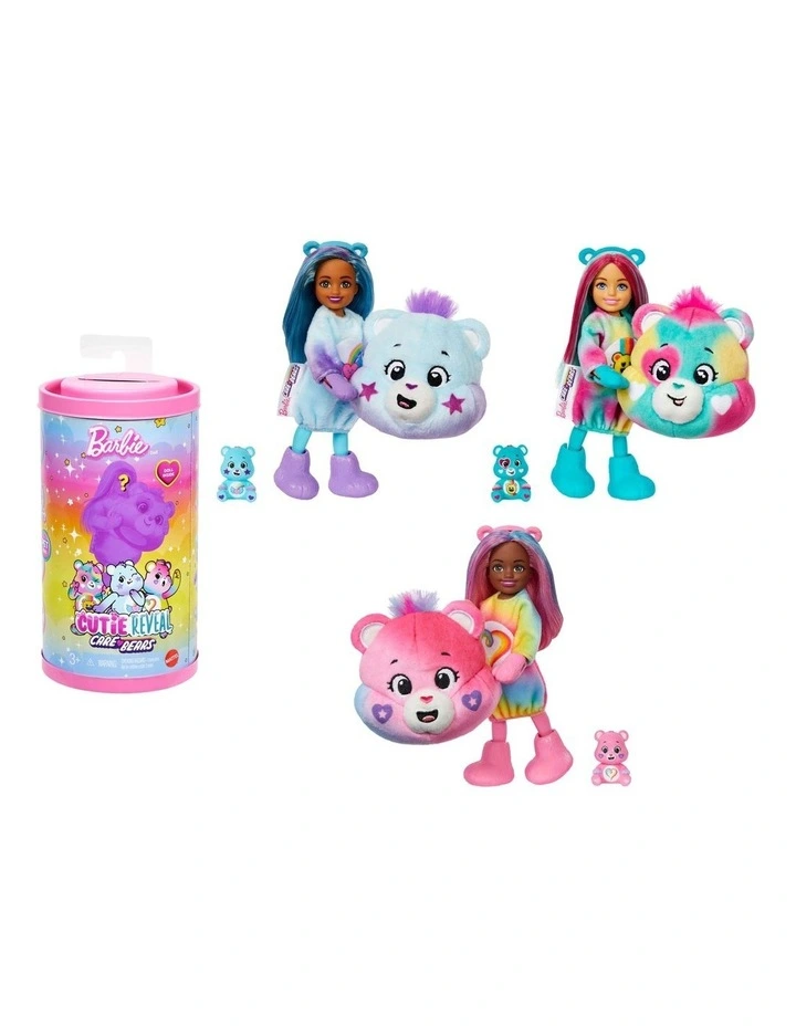 Cutie Reveal Care Bears Chelsea Small Dolls & Accessories Assorted image 1