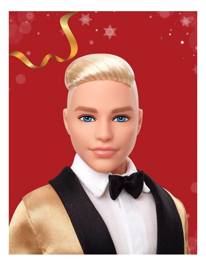 Holiday Blonde Ken Fashion Doll image 2