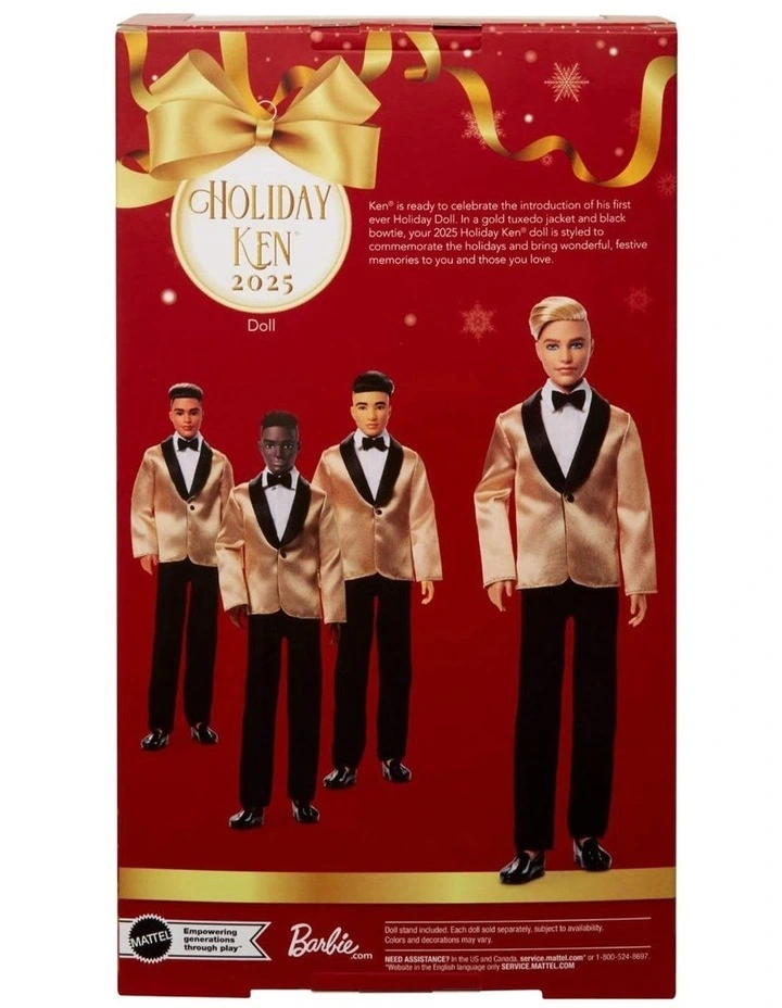 Holiday Blonde Ken Fashion Doll image 6
