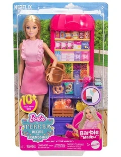 Barbie and Teresa Recipe for Friendship Malibu at the Market Doll & Playset