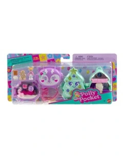 Polly Pocket Holiday Connects Compact Playset