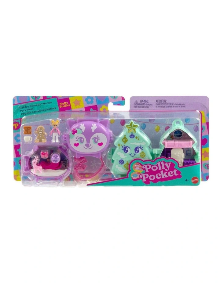 Polly Pocket Holiday Connects Compact Playset image 1
