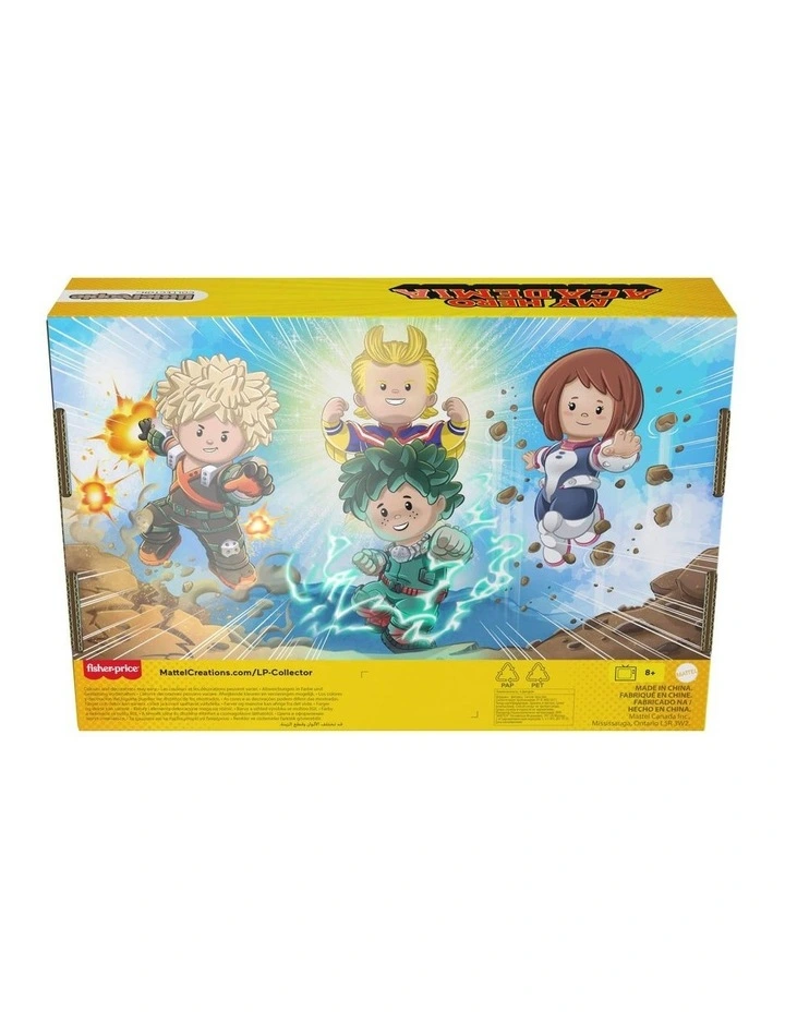 Fisher-Price Little People Collector My Hero Academia - Set 4 Eroi In Edizione Speciale Per Collezionisti