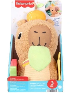 Fisher-Price Snuggly Snacky Capybara Plush Baby Sensory Toy