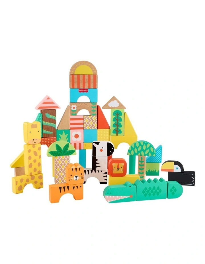 Wooden Jungle Blocks Building Set image 3
