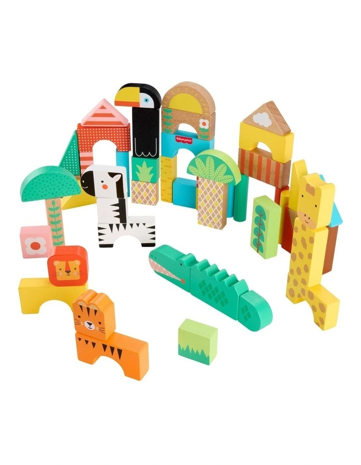 Wooden Jungle Blocks Building Set image 4