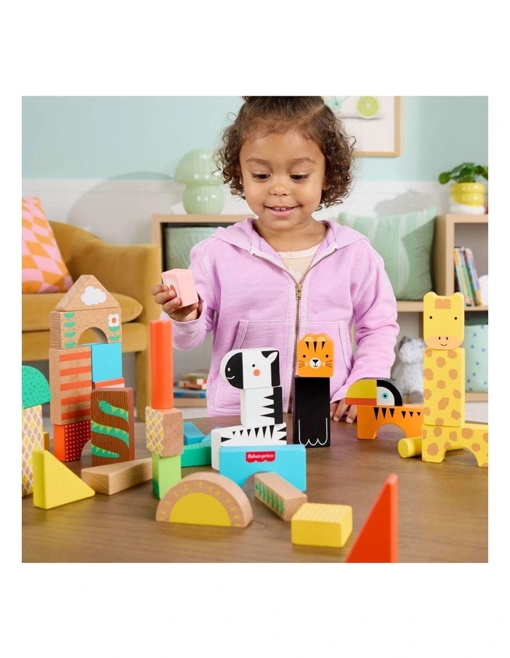 Wooden Jungle Blocks Building Set image 5