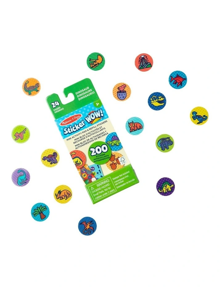 Sticker Wow Mini Activity Pad with Refill Stickers Dinosaur image 2
