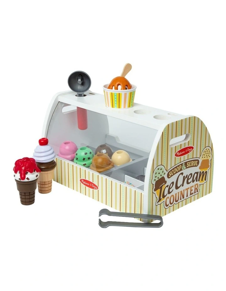 Scoop and Serve Wooden Ice Cream Counter image 1
