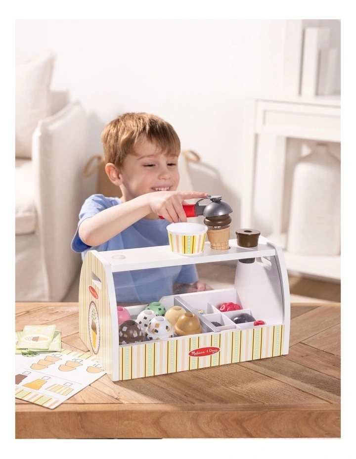 Scoop and Serve Wooden Ice Cream Counter image 3