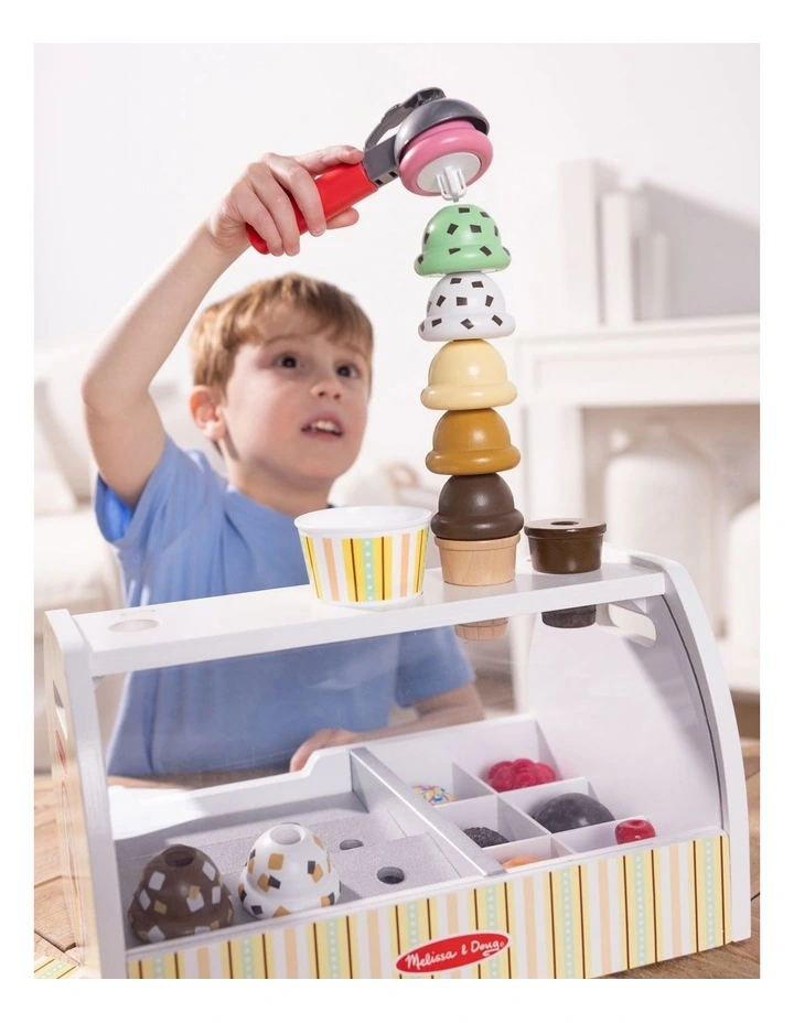 Scoop and Serve Wooden Ice Cream Counter image 5
