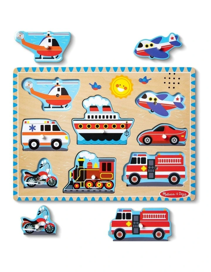 Vehicles Sound Puzzle - 8 Pieces image 1