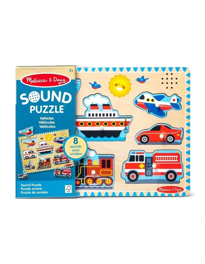 Vehicles Sound Puzzle - 8 Pieces image 2