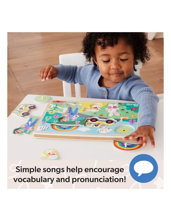 Ms. Rachel Wooden Sound Puzzle Display 6 Pieces image 6