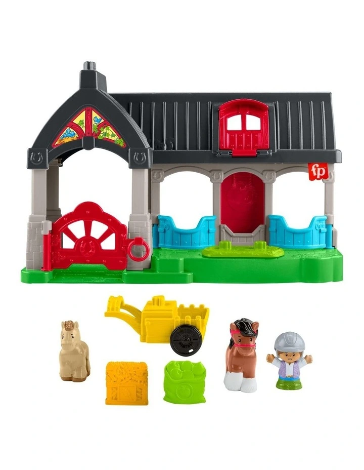 Little People Friendly Horses Stable Toddler Playset image 2