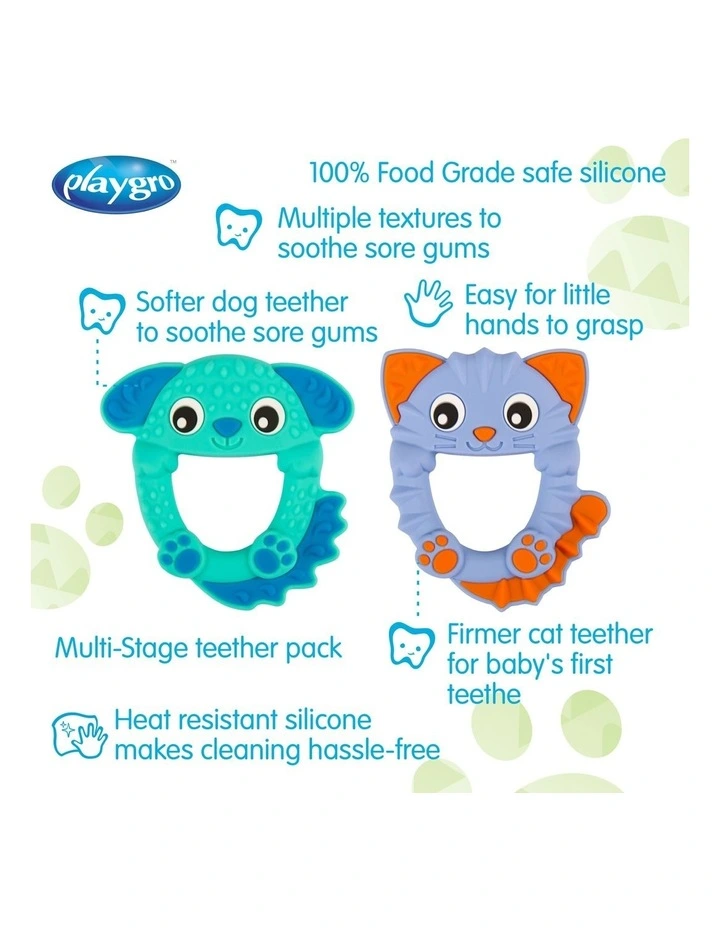 Soothe And Chew Silicone Teethers Set image 2