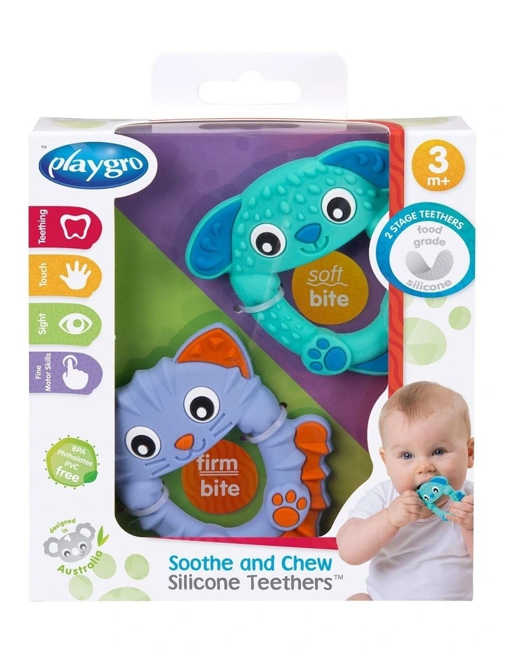 Soothe And Chew Silicone Teethers Set image 3