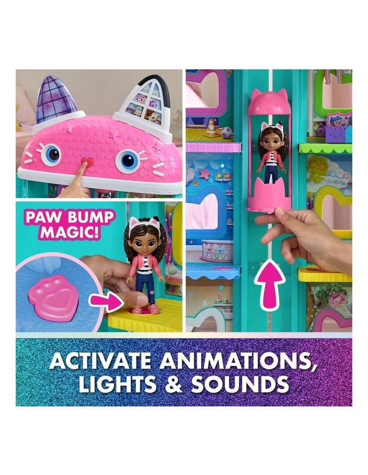 Meow-mazing 7 Rooms Interactive Dollhouse image 4