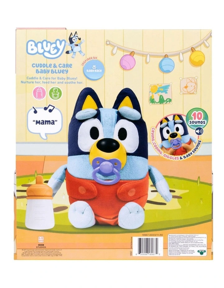 Cuddle and Care Baby Bluey with 10 Sounds image 7