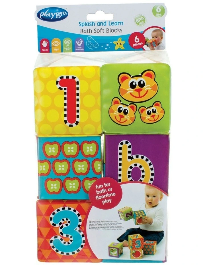 Splash And Learn Bath Soft Blocks 6 Piece image 3
