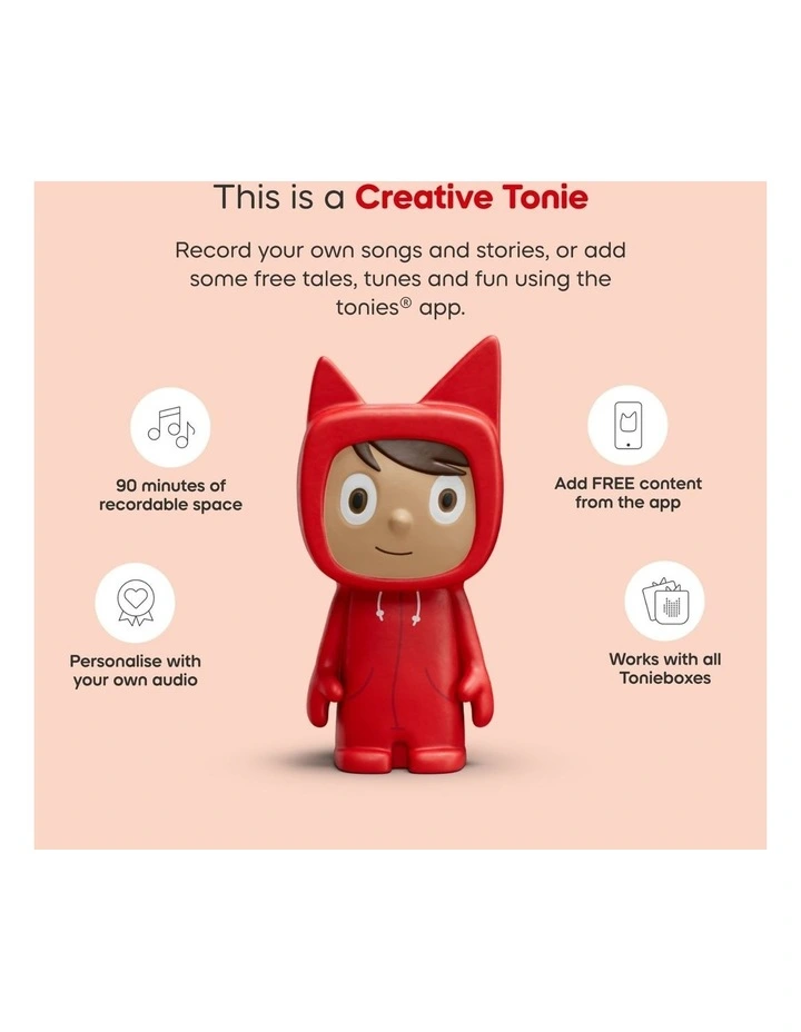 Toniebox 2 Starter Set with Creative Tonie Rubie in Sunset Red image 5