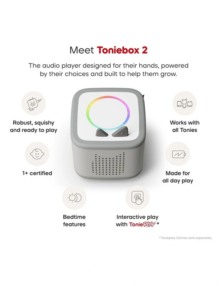 Toniebox 2 Starter Set with Creative Tonie Rubie in Moon Grey image 4