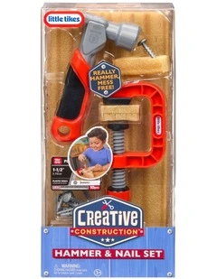 Creative Construction Hammer and Nail Set