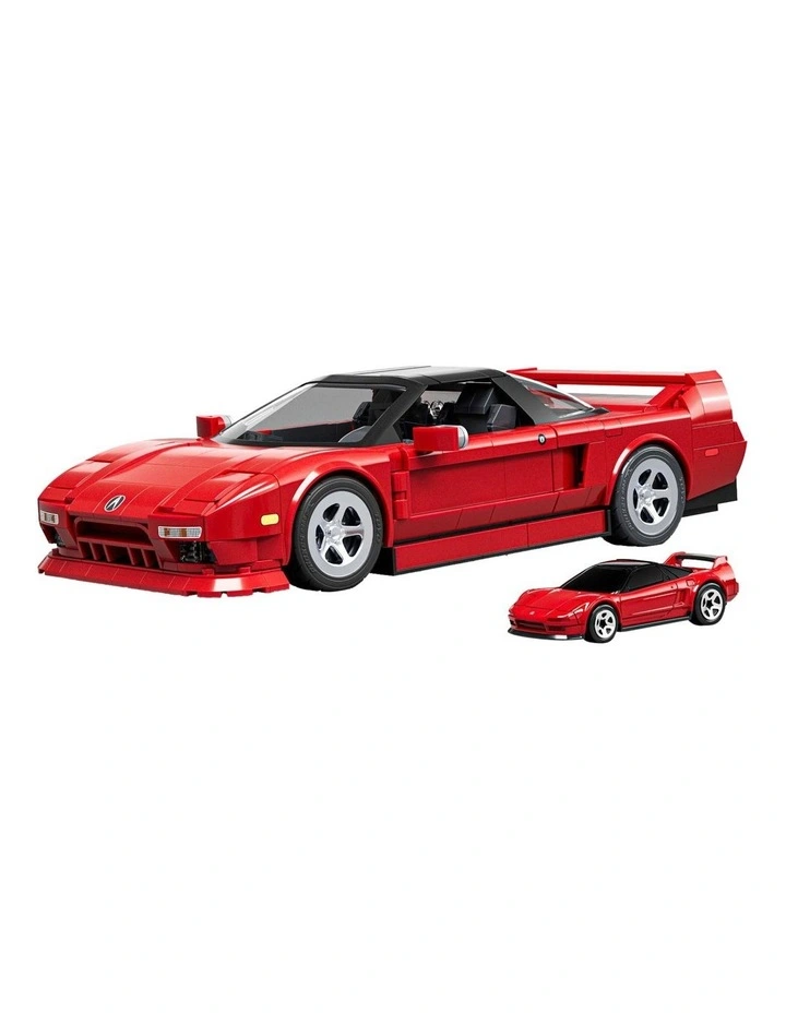 Mattel Brick Shop Hot Wheels 90 Acura NSX Building Set image 2