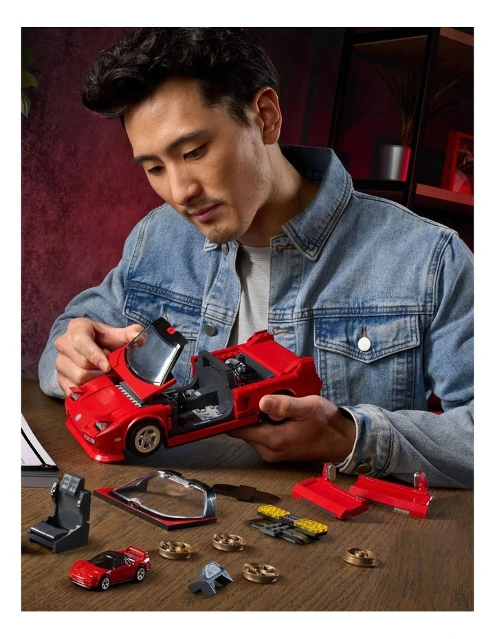 Mattel Brick Shop Hot Wheels 90 Acura NSX Building Set image 3