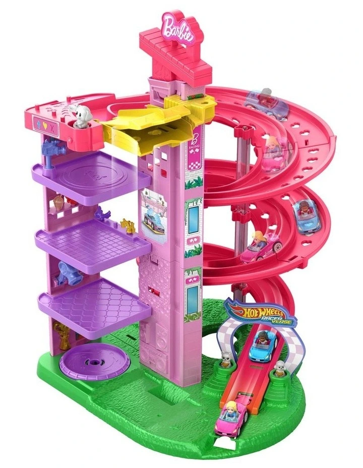 RacerVerse Barbie Spiral Race Track Set image 2