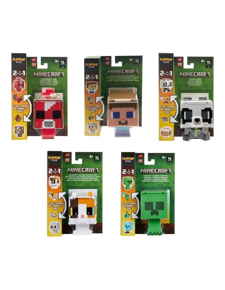 Minecraft Flippin' Figs Figure Assortment MYER