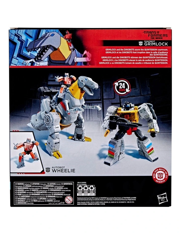 The Movie Dinobot Grimlock and Autobot Wheelie image 3