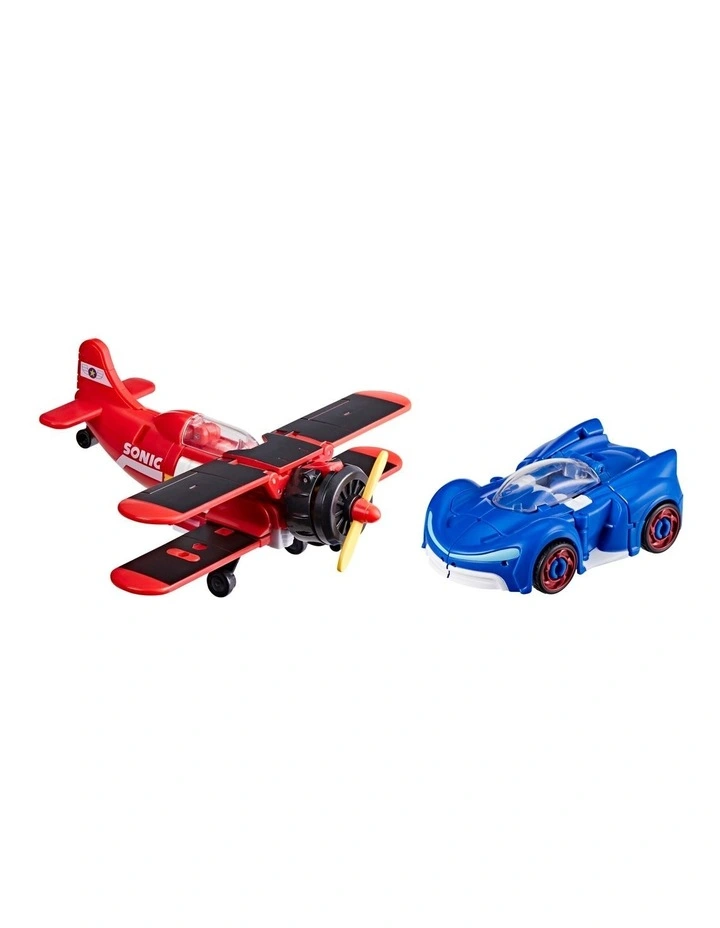 Transformers Collaborative Sonic the Hedgehog x Transformers Wingtail and Blue Booster Action Figures image 5
