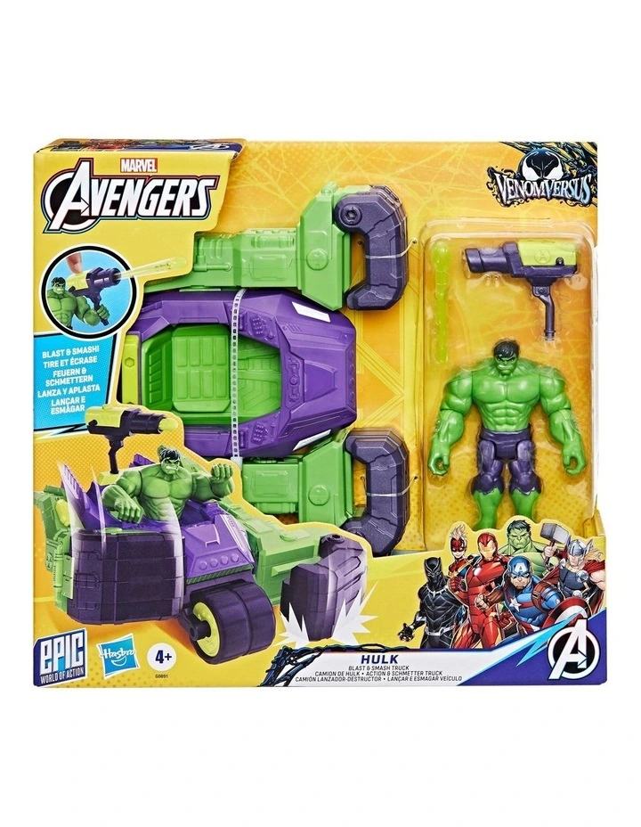 Venom Versus Epic World of Action Hulk Blast & Smash Truck image 1