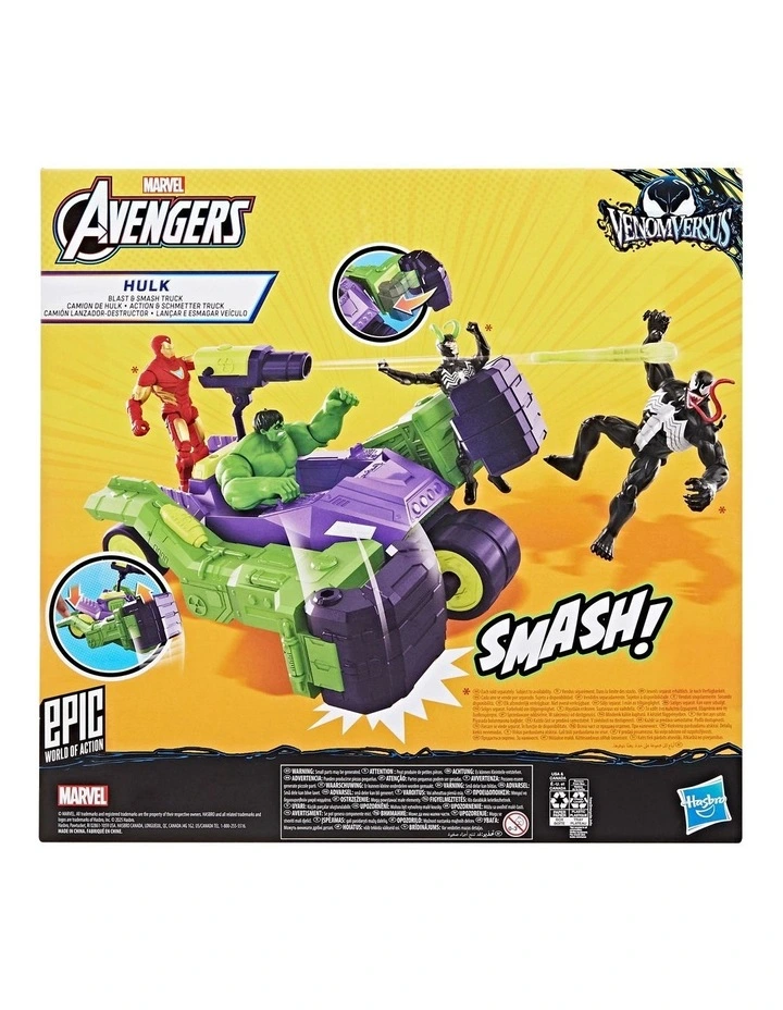 Venom Versus Epic World of Action Hulk Blast & Smash Truck image 3